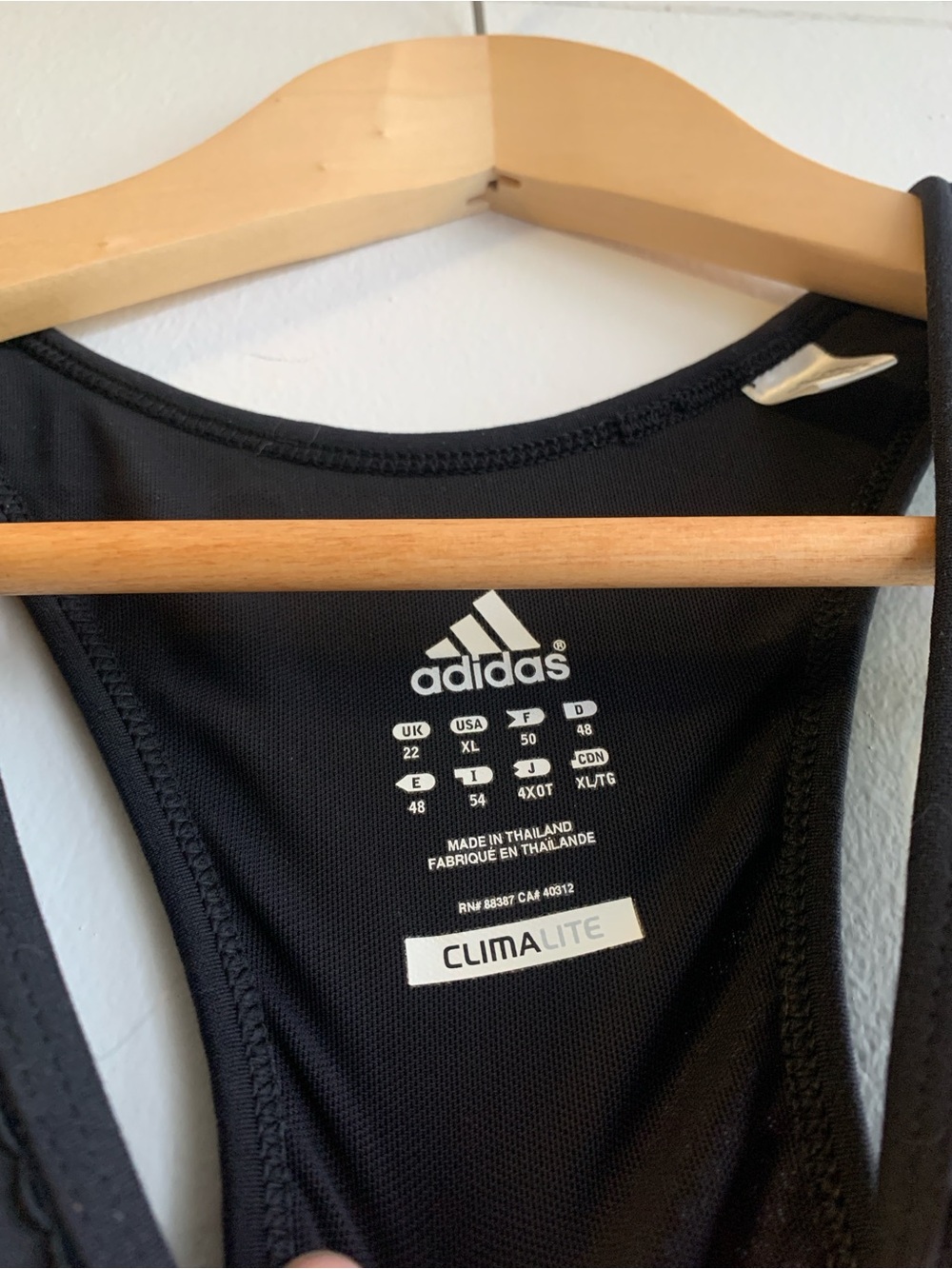 adidas Black Racerback Goodlife Performance Tank - Picture 3 of 5
